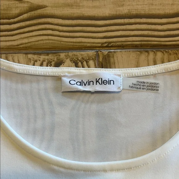 Calvin Klein Elegant White Blouse - Picture 3 of 5